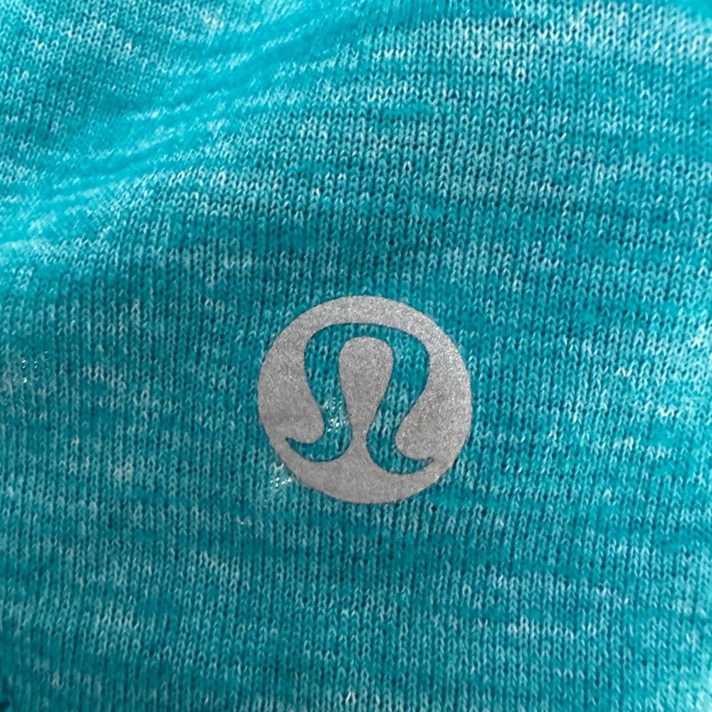 Lululemon free to be 2-in-1 Strappy Yoga Tank Top Heathered Teal Size 6 W1AM7S - Picture 3 of 4